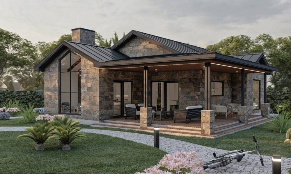 Etkileyici Doğal Taş Ev Villalar